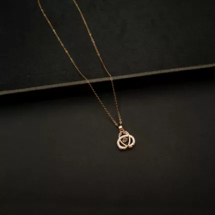 CH-2204002 - American Diamond Minimal Contemporary Necklace