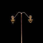 ER-2202003 - American Diamond Triangle Hoop Earrings