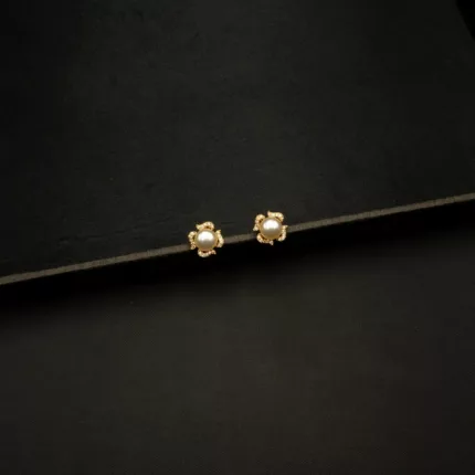 ER-2205003 - American Diamond Studded Pearl Studs