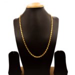 NS-2011045 - Gold Plated Chain Necklace