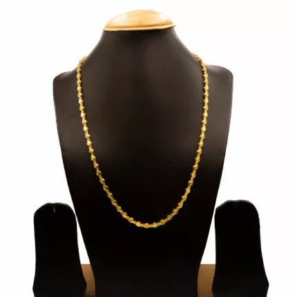 NS-2011045 - Gold Plated Chain Necklace