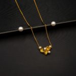 NS-2203002 - Regal Pearl Gold Plated Pearl Necklace Set