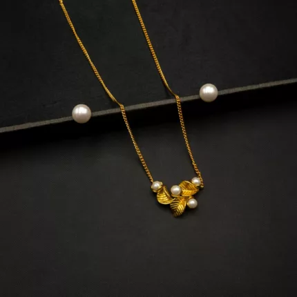 NS-2203002 - Regal Pearl Gold Plated Pearl Necklace Set