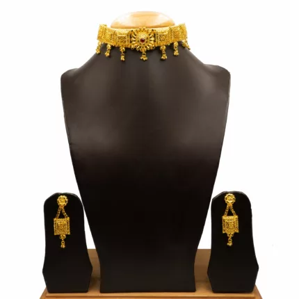 NS-2205002 - Gold Plated Choker Set