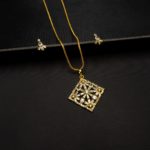PS-2012016 - American Diamond Pendant Set