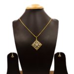 PS-2012016 - American Diamond Pendant Set