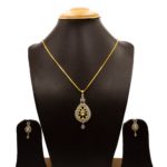 PS-2111013 - American Diamond Traditional Pendant Set