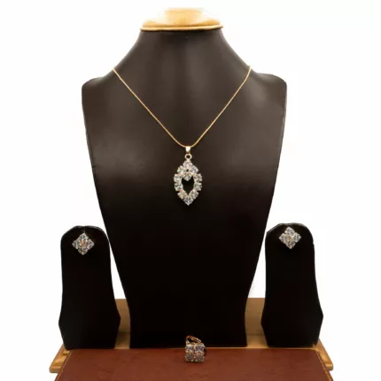 PS-2204009 - American Diamond Pendant Set