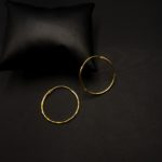 ER-2107005 - Gold Plated Twisted Hoop Earring