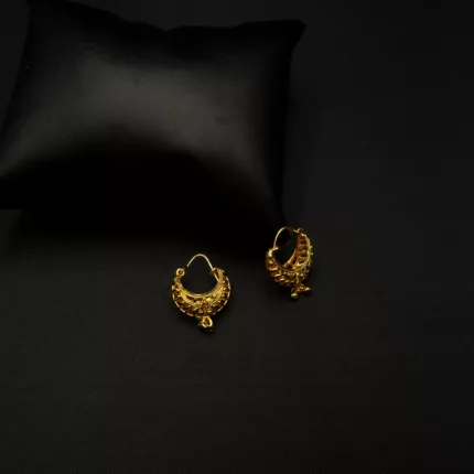 ER-2108002 - Gold Plated Dainty Hoop Earrings