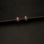 ER-2108015 - Minimalist Ruby Stud Ear Tops