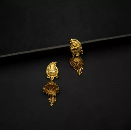 ER-2109002 - Gold Plated Pinjada Earrings