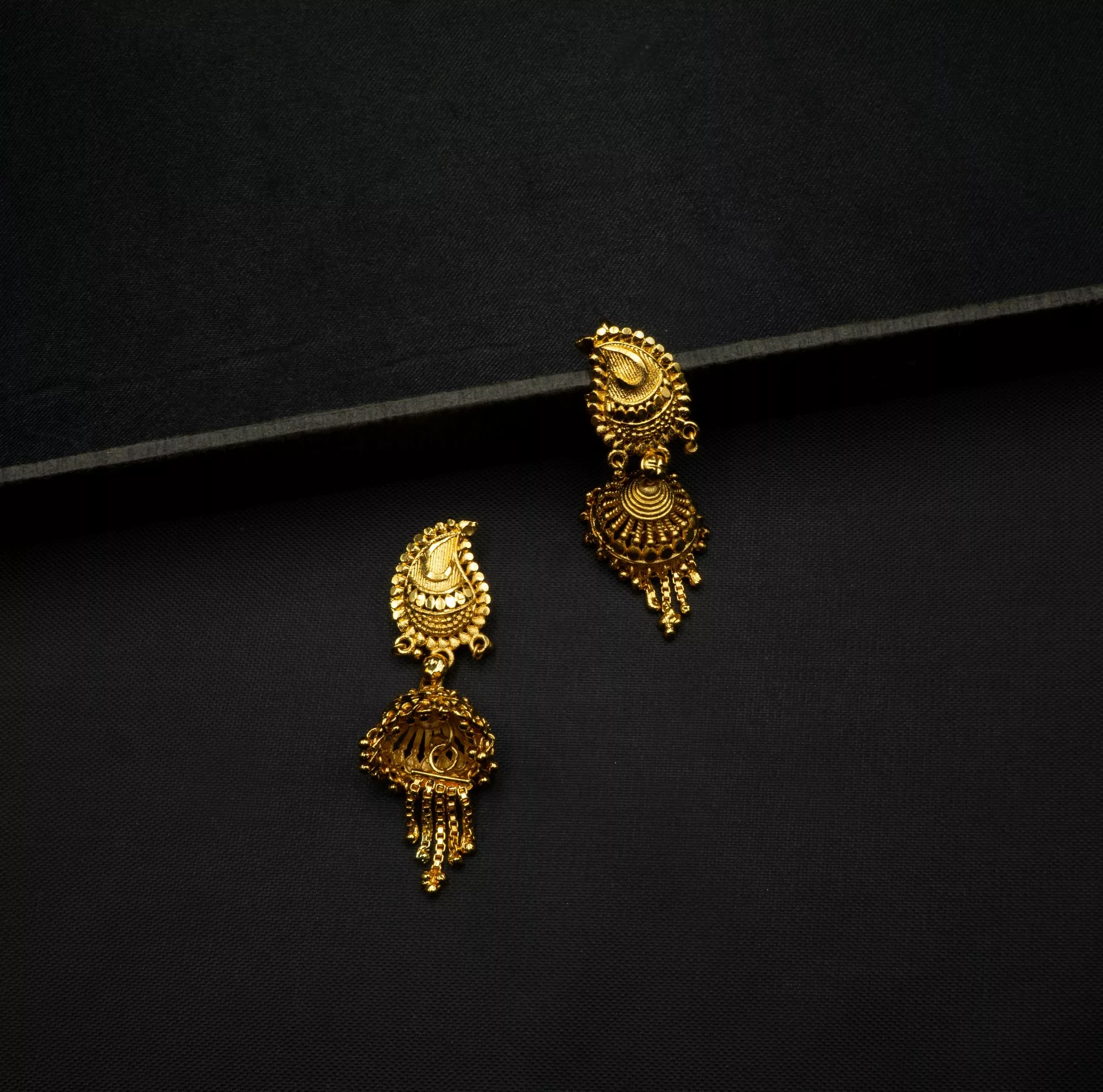 ER-2109002 - Gold Plated Pinjada Earrings ER-2109002 - Gold Plated Pinjada Earrings