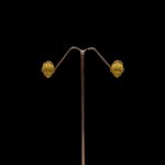 ER-2202004 - American Diamond Shell Shaped Hoop Earrings