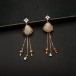 ER-2204005 - American Diamond Long Dangle Earrings