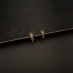 ER-2206002 - American Diamond Contemporary Flower Earrings