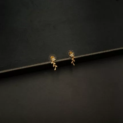 ER-2206002 - American Diamond Contemporary Flower Earrings