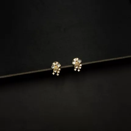 ER-2206005 - American Diamond Contemporary Flower Studs