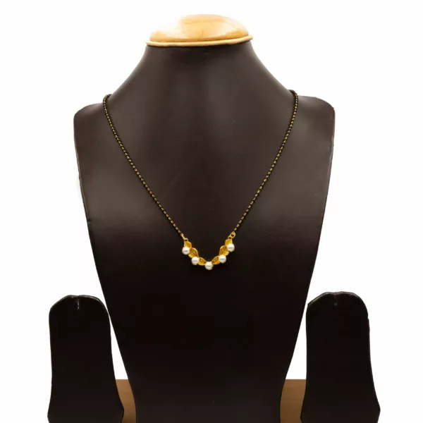 MA-2206002 - Regal Pearl Gold Plated Mangalsutra