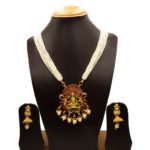 NS-2206016 - Gold Plated Goddess Necklace Set