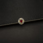 RI-2204009 - American Diamond Ruby Studded Adjustable Ring