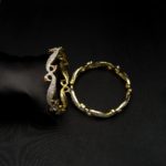 BA-2011003 - American Diamond Peacock Bangles