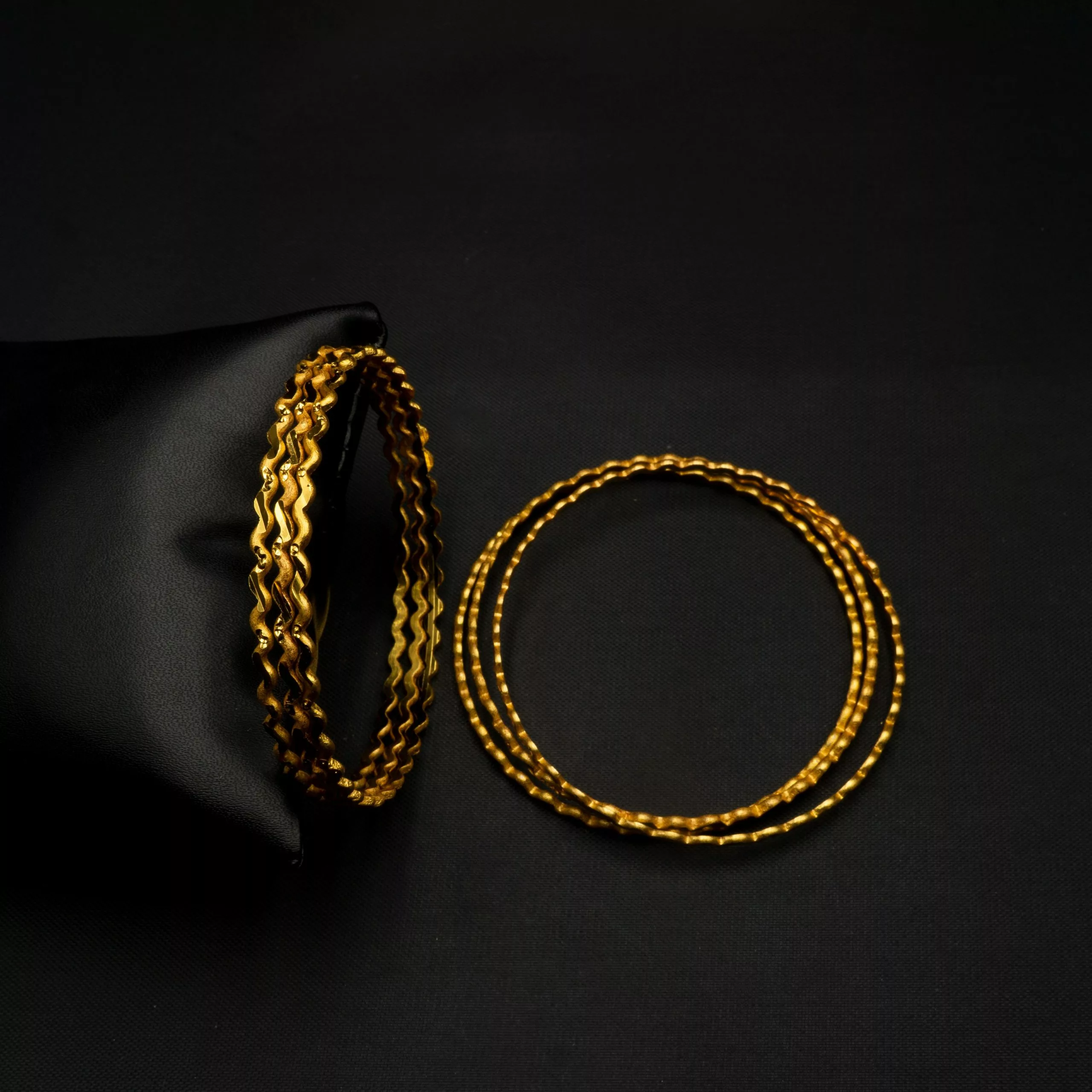 BA-2104012 - Gold Plated Bangles BA-2104012 - Gold Plated Bangles
