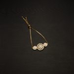 BL-2207008 - Gold Plated American Diamond Slider Bracelet