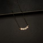 MA-2207006 - American Diamond Contemporary Multi Shapes Mangalsutra