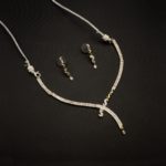 NS-2208001 - American Diamond Contemporary Necklace Set