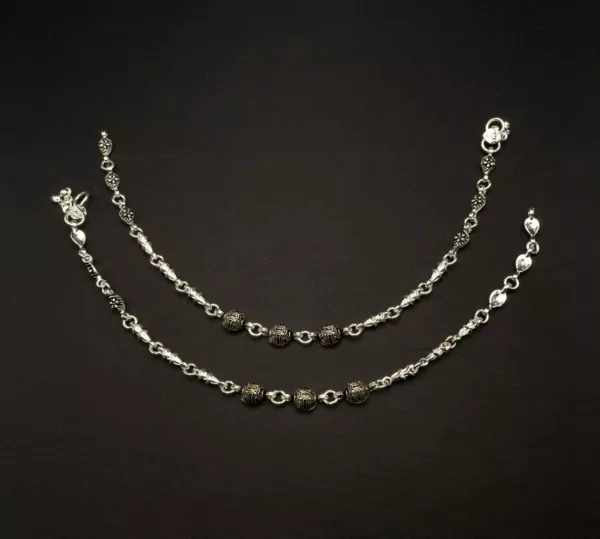 PA-2207001 - Silver Plated Anklets