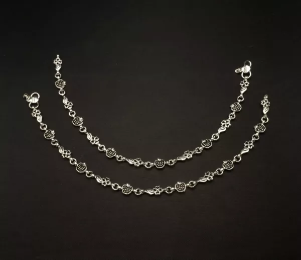 PA-2207002 - Silver Plated Anklets