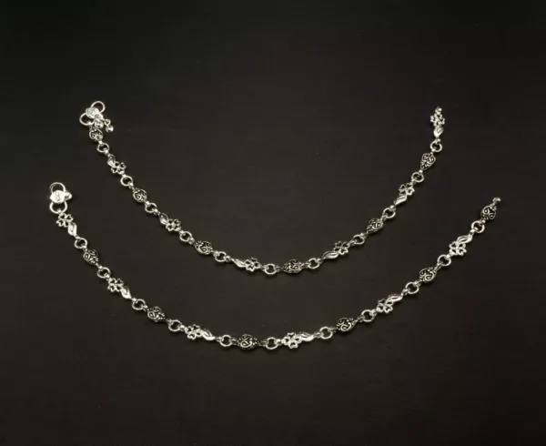 PA-2207003 - Silver Plated Anklets