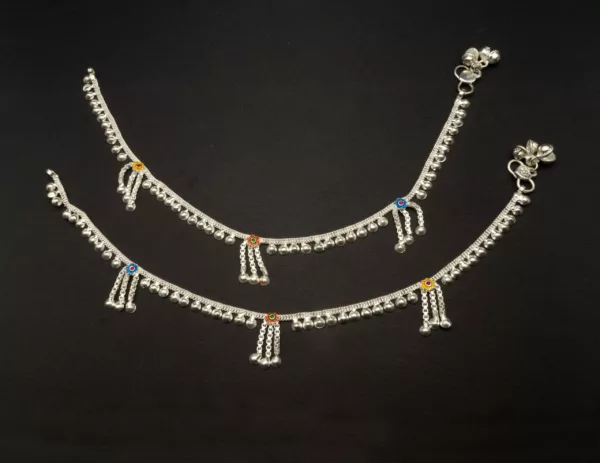 PA-2207005 - Silver Plated Anklets