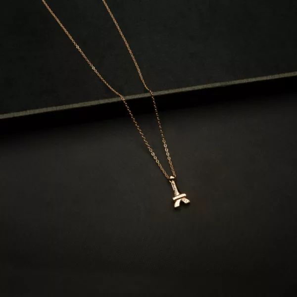 CH-2210003 - American Diamond Tower Pendant Necklace
