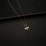 CH-2210008 - American Diamond Dragonfly Necklace