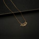 CH-2210010 - American Diamond Contemporary Dangle Necklace