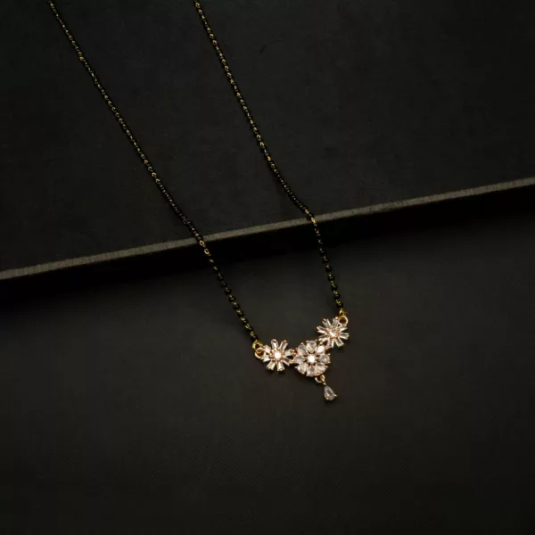 MA-2210001 - Gold Plated American Diamond Mangalsutra