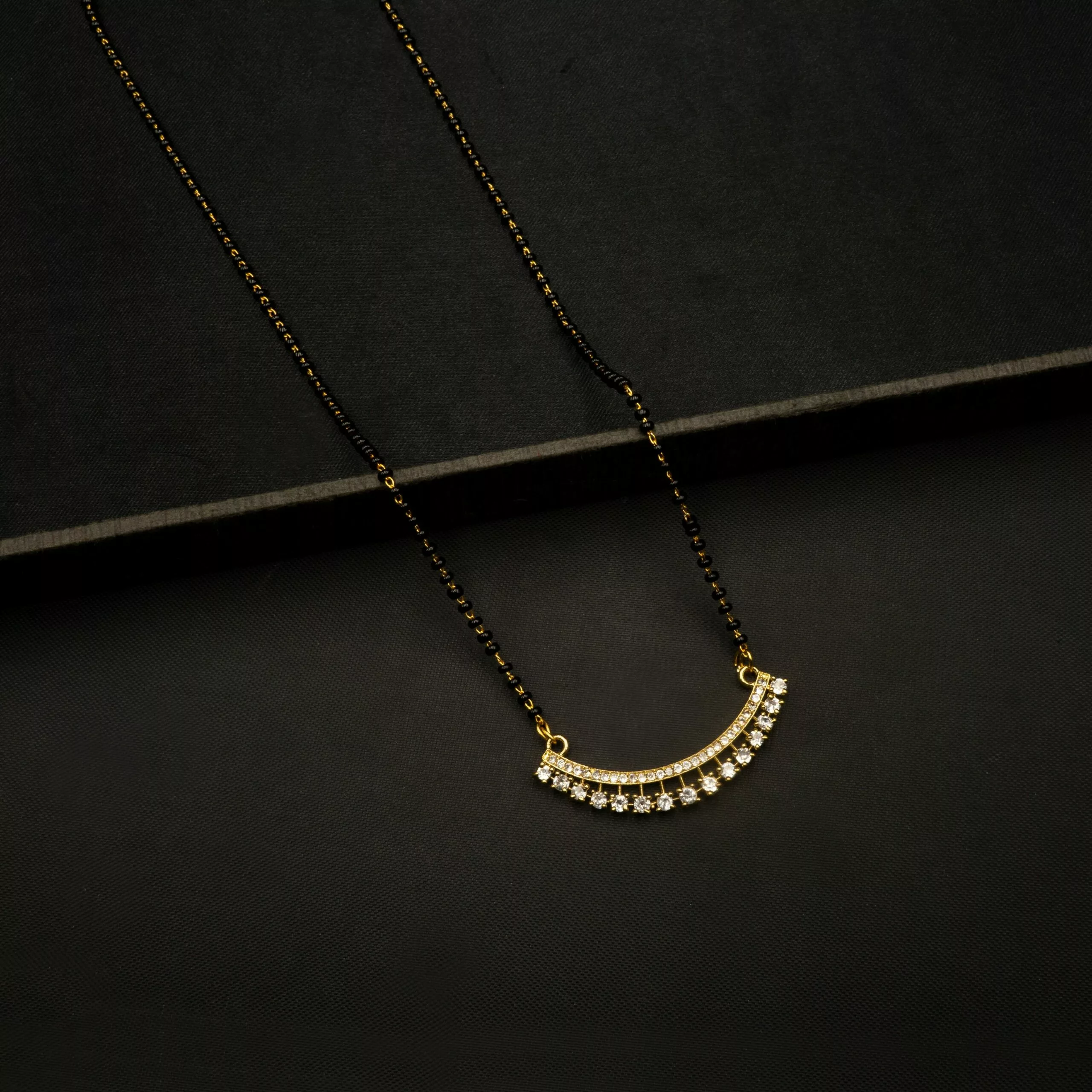 MA-2210003 - Gold Plated American Diamond Mangalsutra MA-2210003 - Gold Plated American Diamond Mangalsutra