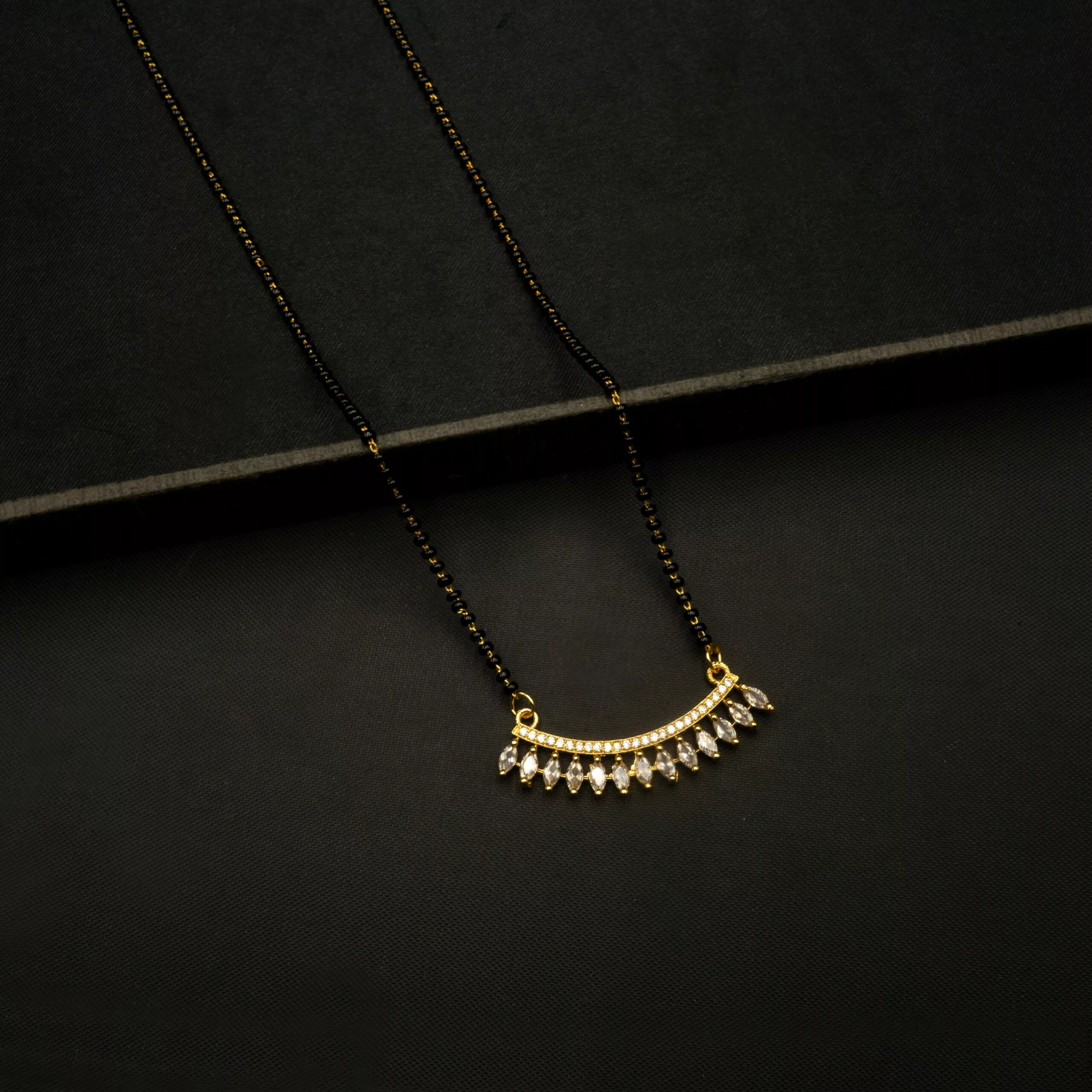 MA-2210004 - Gold Plated American Diamond Mangalsutra MA-2210004 - Gold Plated American Diamond Mangalsutra