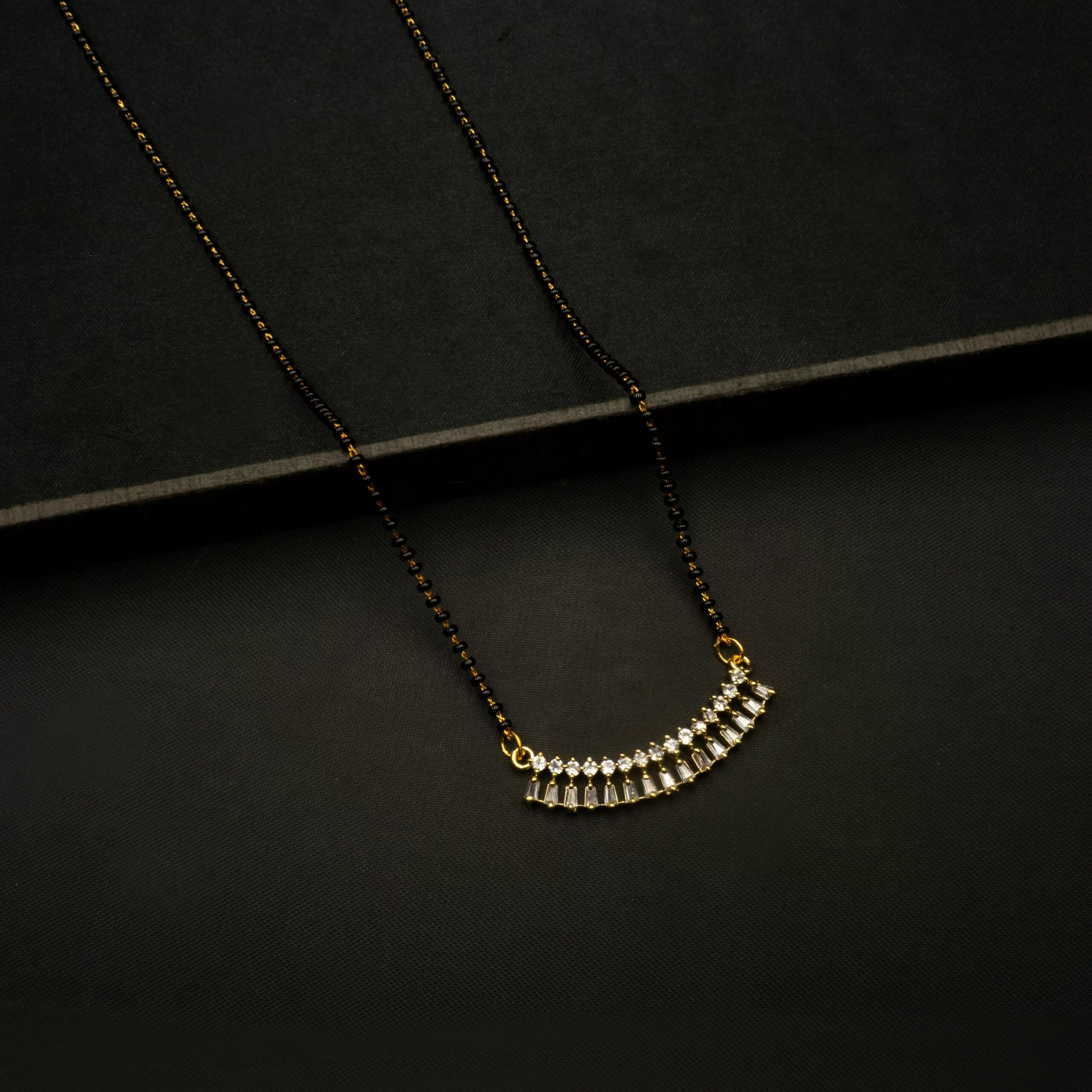 MA-2210005 - Gold Plated American Diamond Mangalsutra MA-2210005 - Gold Plated American Diamond Mangalsutra