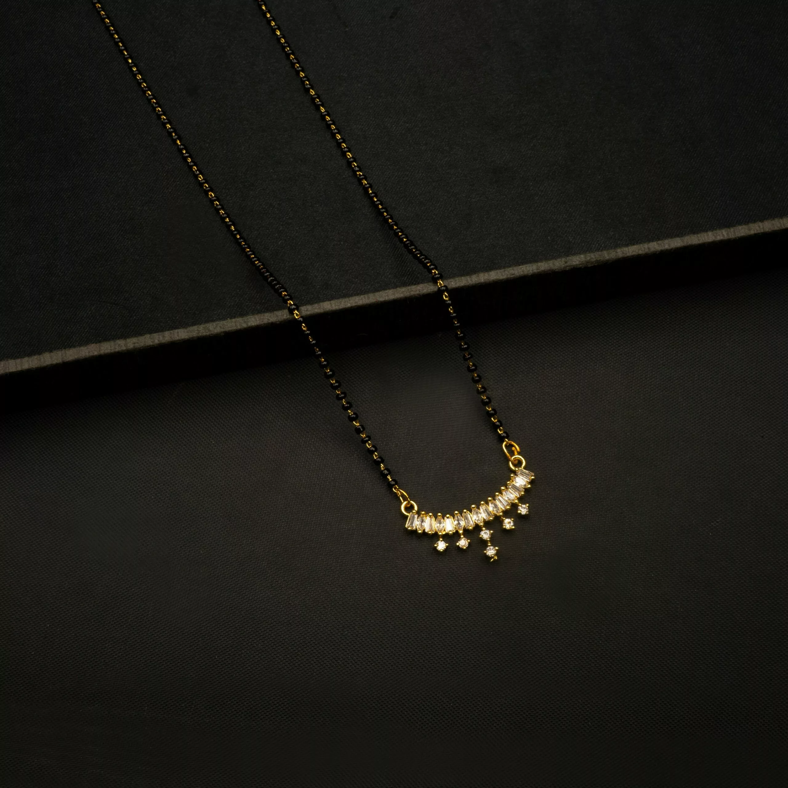 MA-2210006 - Gold Plated American Diamond Mangalsutra MA-2210006 - Gold Plated American Diamond Mangalsutra