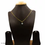PS-096 - Princess Shape Minimal AD Pendant Set