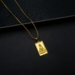 CH-2211002 - Gold Plated Gautam Buddha Bar Locket