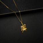 CH-2211005 - Gold Plated AD Studded Bajrangbali Hanuman Necklace