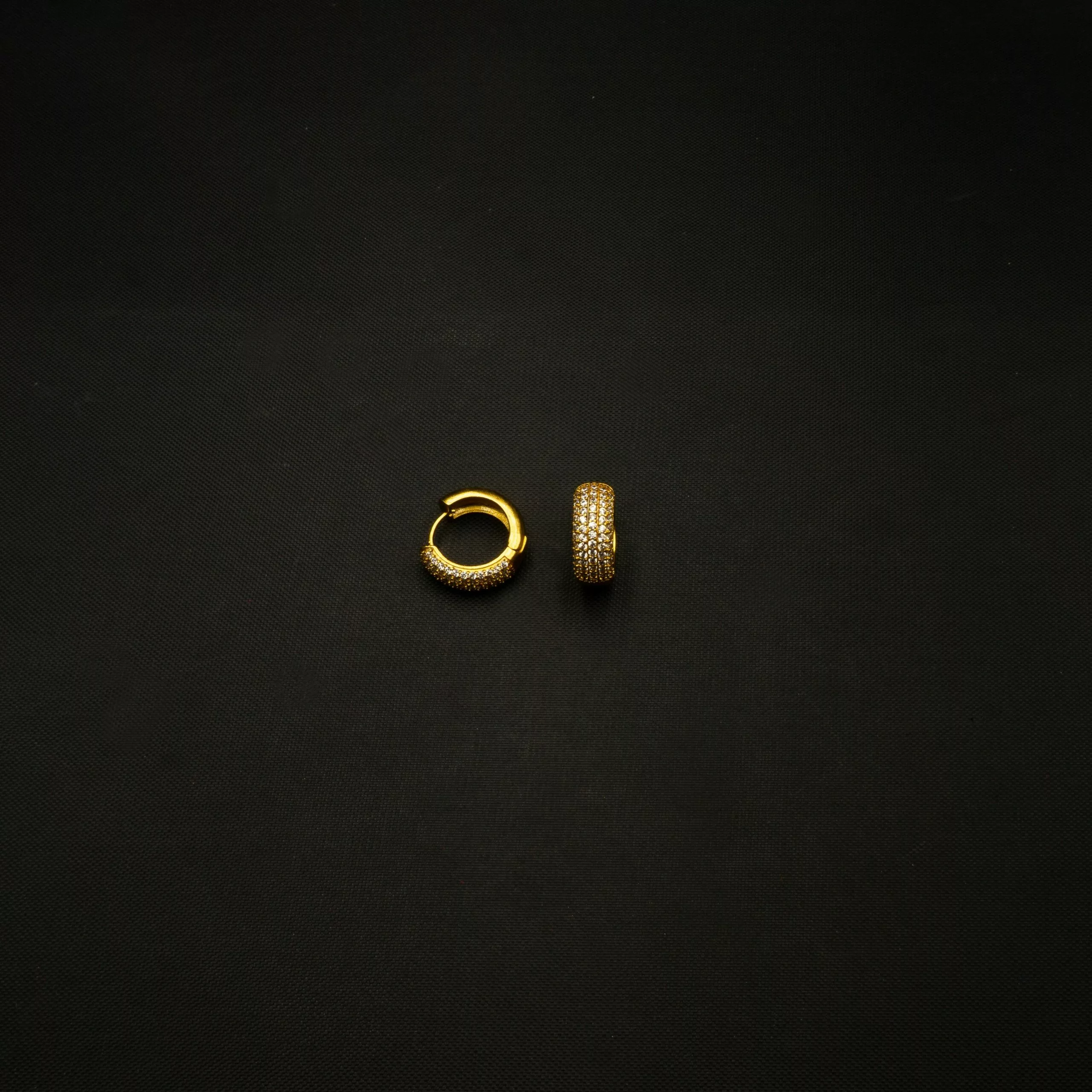 ER-2211001 - American Diamond Round Hoop Earring ER-2211001 - American Diamond Round Hoop Earring