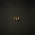 ER-2211004 - Gold Plated American Diamond Thin Hoops