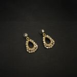 ER-2211007 - American Diamond & White Stone Dangle Earrings