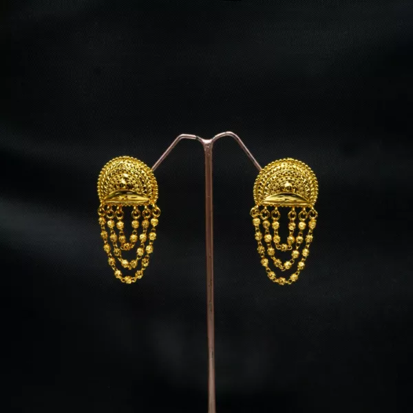 ER-2211009 - Gold Plated Traditional Dangle Earrings
