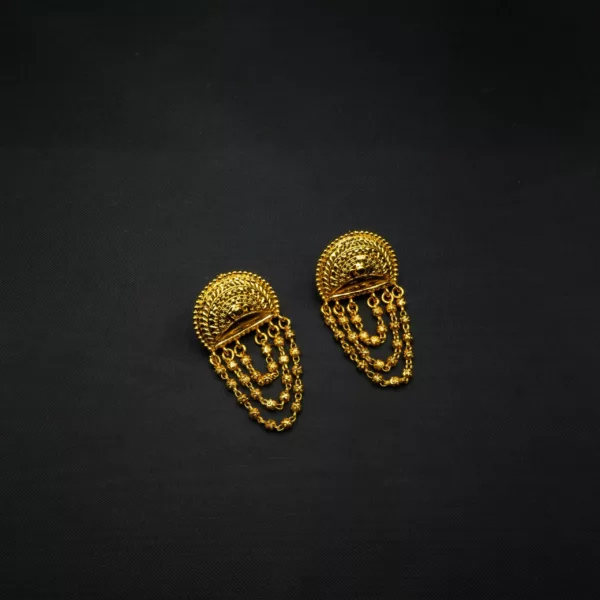 ER-2211009 - Gold Plated Traditional Dangle Earrings